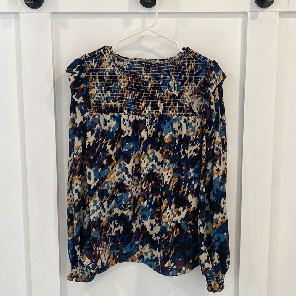 ZAC & RACHEL smocked long sleeve blouse